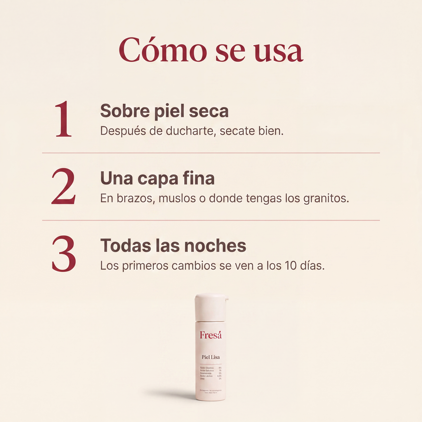Fresá — Tratamiento Triple Ácido para Piel de Frutilla